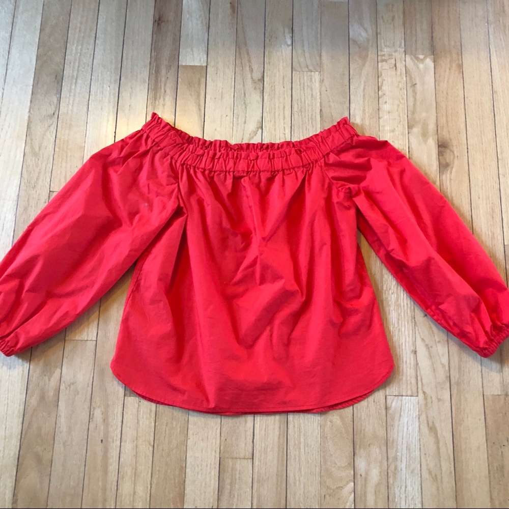 J. Crew off the shoulder top